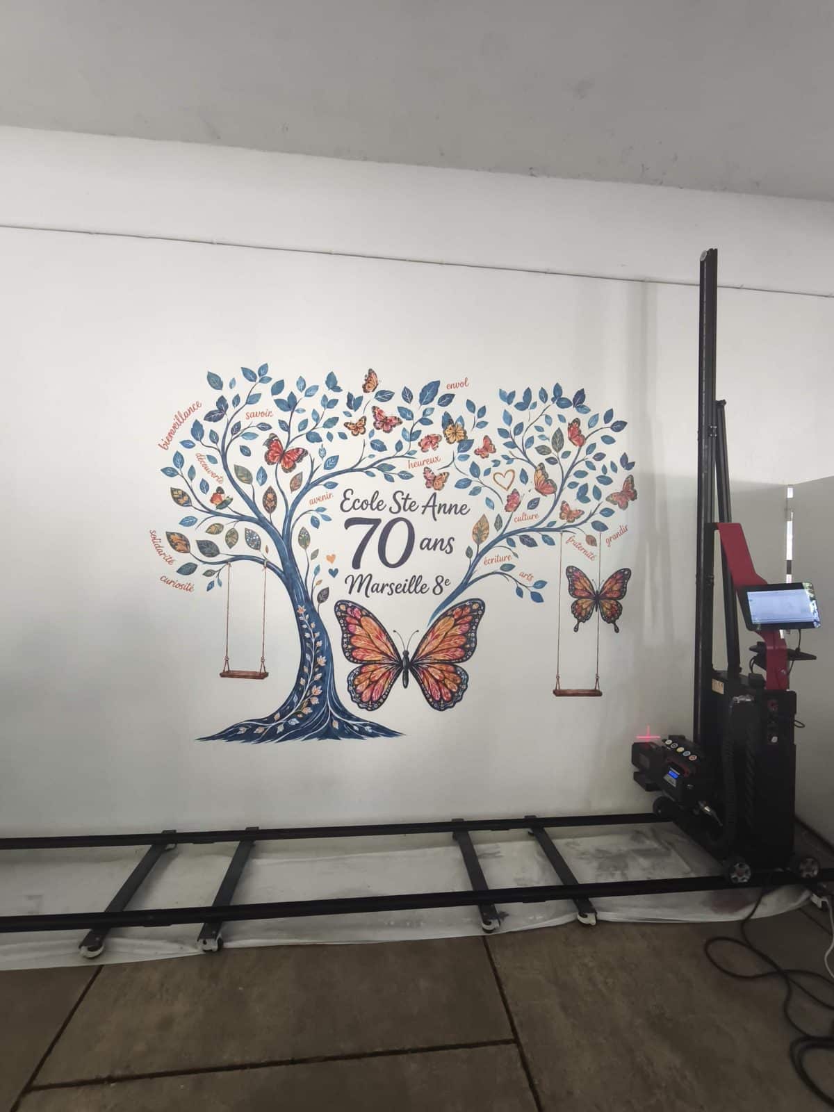 École Sainte-Anne, Marseille 8e – impression murale Empreinte Verticale